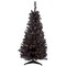 Northlight 4' Pre-Lit Slim Black Artificial Tinsel Halloween Tree- Clear Lights
